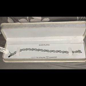 Silver plated 1/2 CT XO Bracelet
